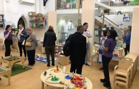 Parents and staff during our EYFS evening